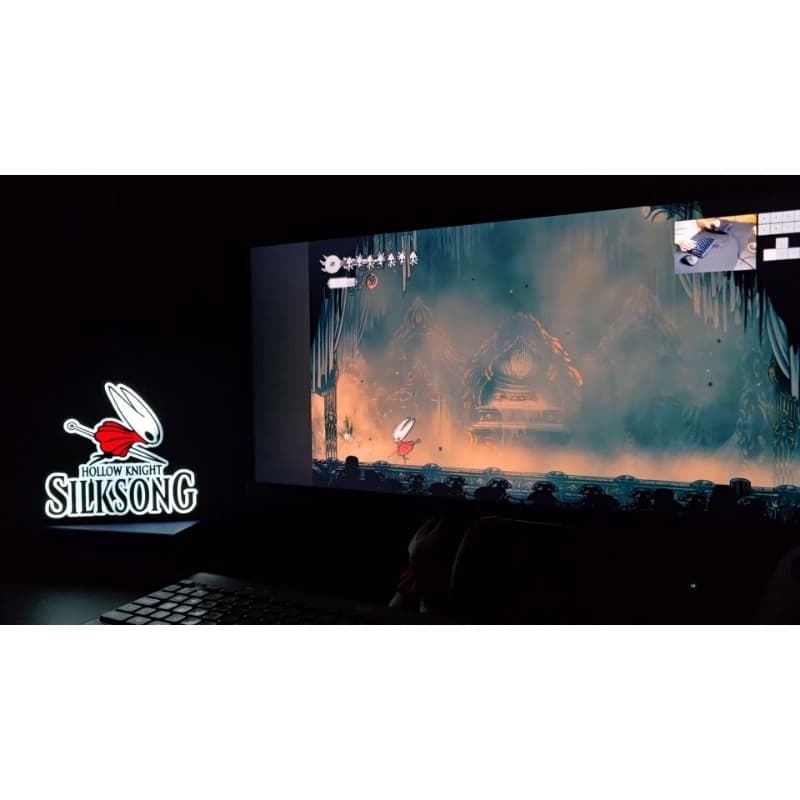 Luminária de LED Geek Hollow Knight Decoração Quarto Sala Escritório