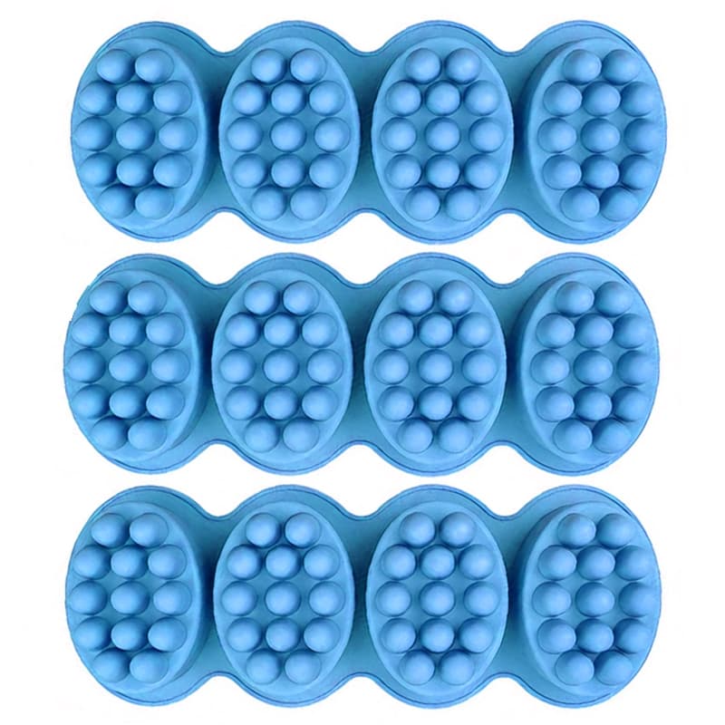 Forma de silicone com 04 cavidade massageador 3D