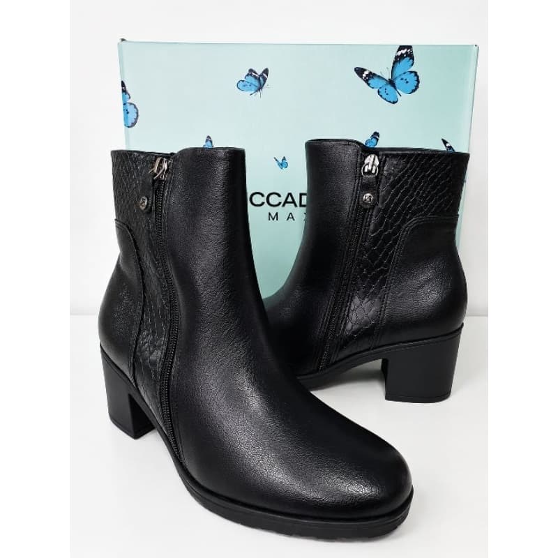 Piccadilly Maxi bota daiane cano curto salto alto preto 675002