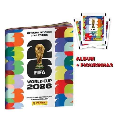 Album Da Copa Do Mundo 2026 C/Figurinhas Envio Rápido