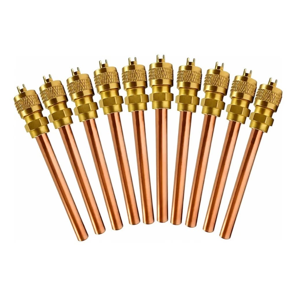 Válvula De Serviço Refrigeração Schrader 1/4 70mm Pct 10un
