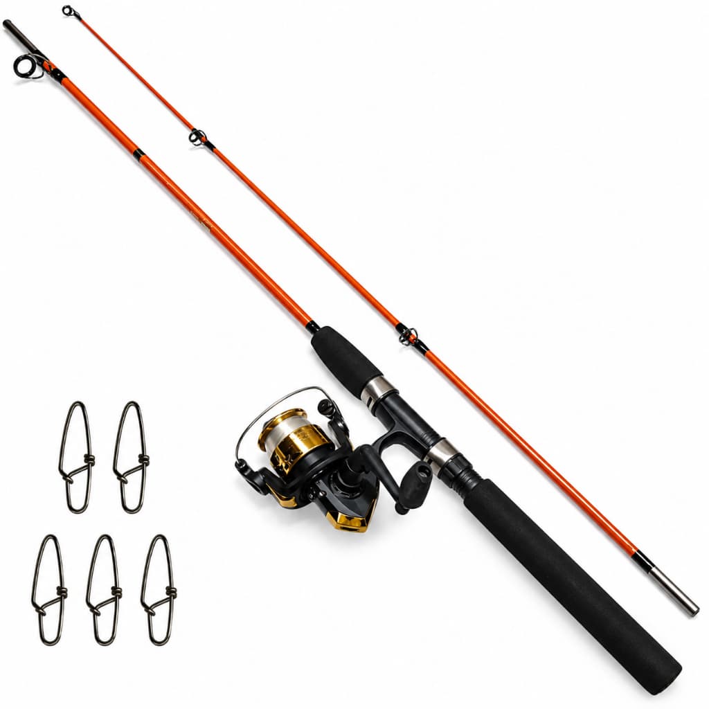 Kit p/ Iniciantes na Pesca - Vara Molinete Linha e Snaps