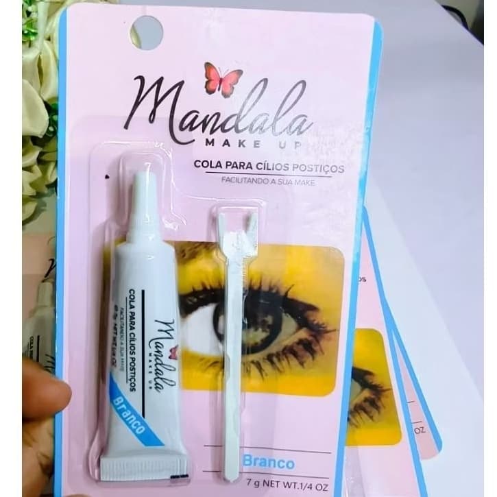 Cola para cílios postiços mandala Make up - branco