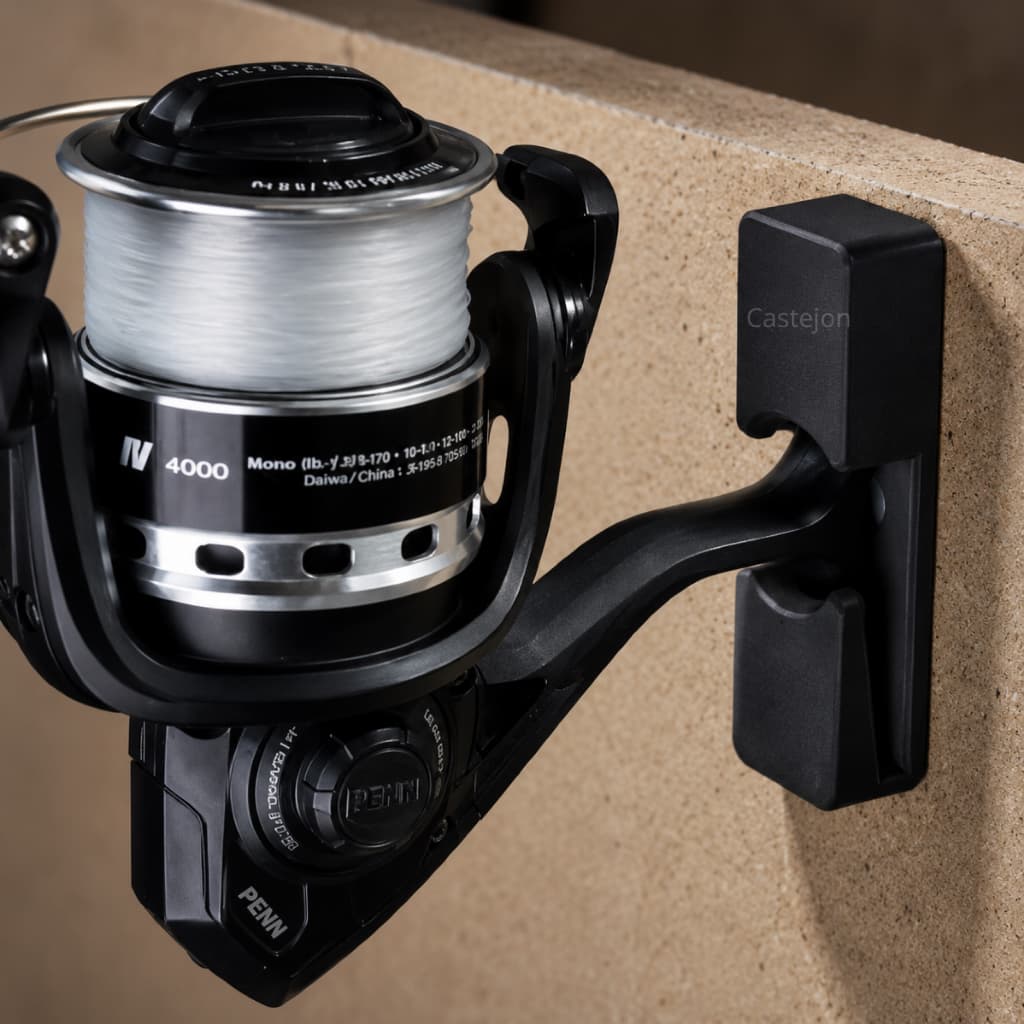 Suporte de Parede Para Carretilha ou Molinete de Pesca