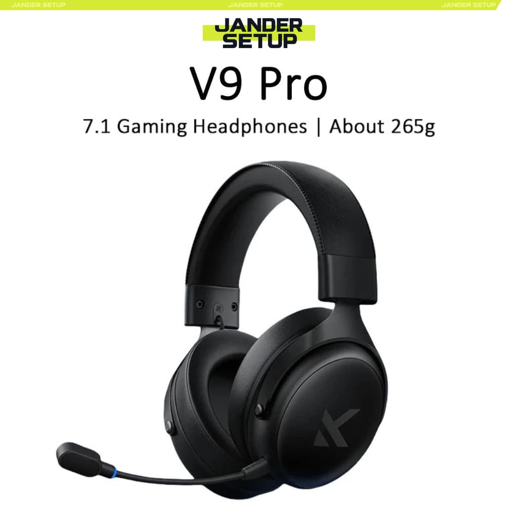 Headset Gamer Mchose V9 Pro, Tri-Mode, Bateria de 250 Horas, Compativel com PC/PS4/PS5/Android