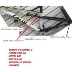 Parafuso Do Link Da Fs Caloi Quadro Full 2018 6800du 10x19x5 somente o parafuso