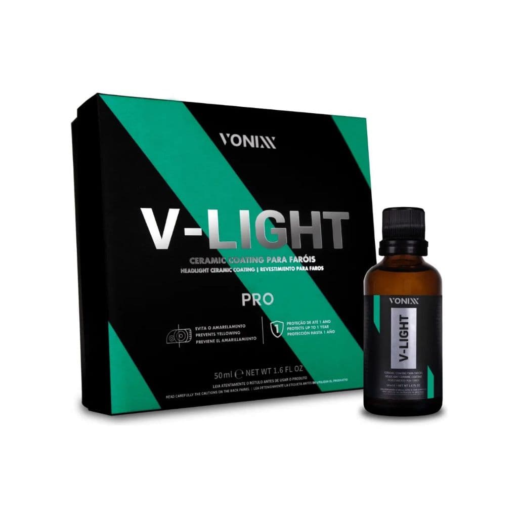Revestimento Cerâmico Faróis Vonixx V-Light Pro 50ml Brilho Resistente
