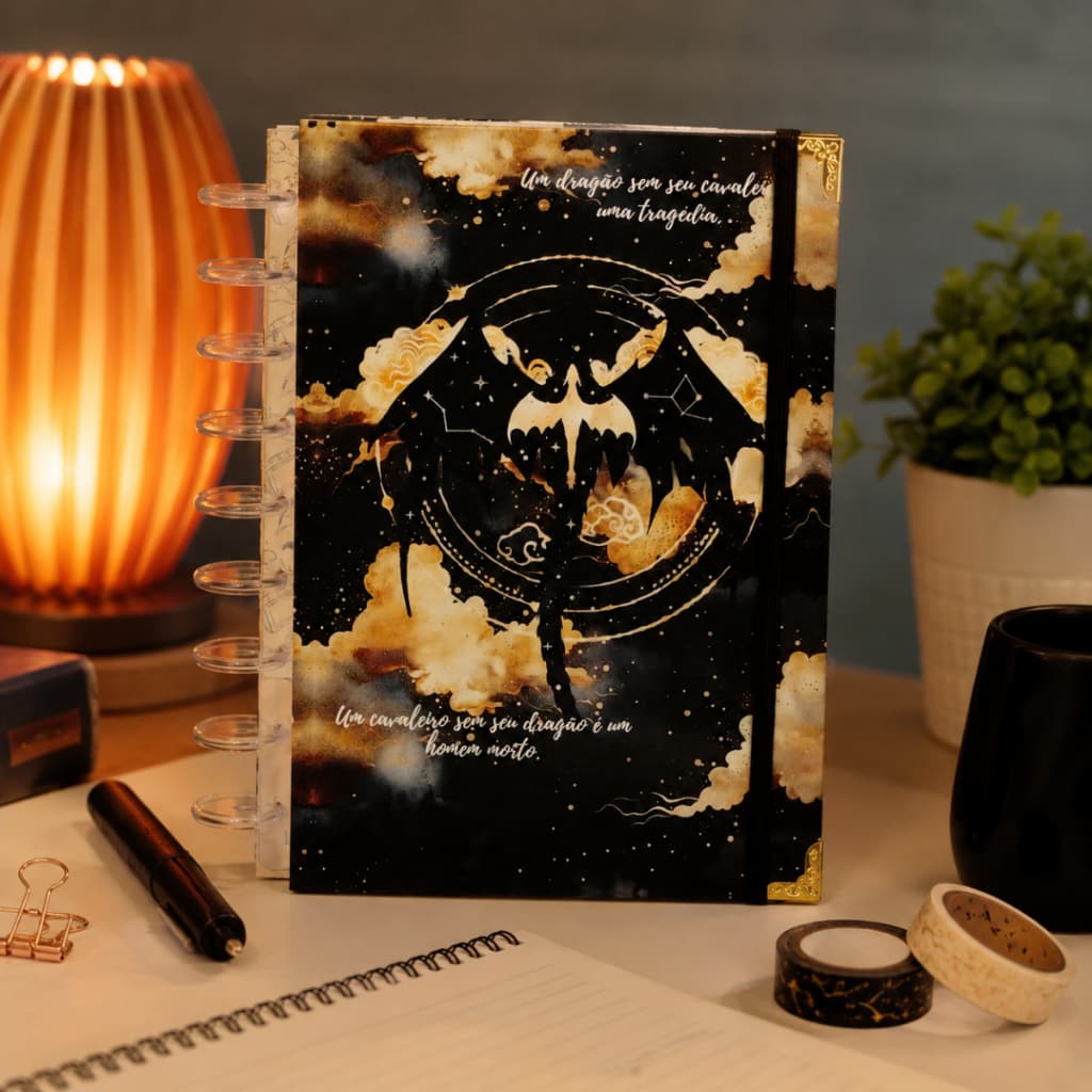 Caderno de discos Quarta Asa - caderno tipo inteligente quarta Asa