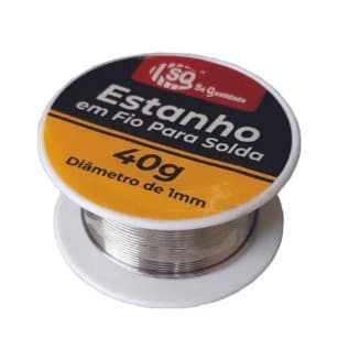 Estanho em Fio para Ferro de Solda 40 gramas 1mm ferro para solda