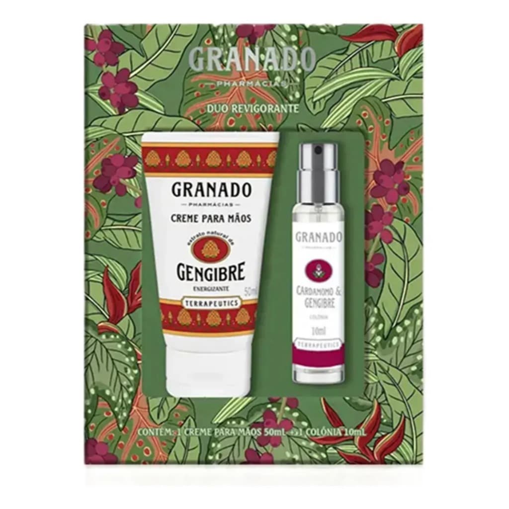 Kit Granado Duo Revigorante Gengibre Creme P/ Mãos E Colônia
