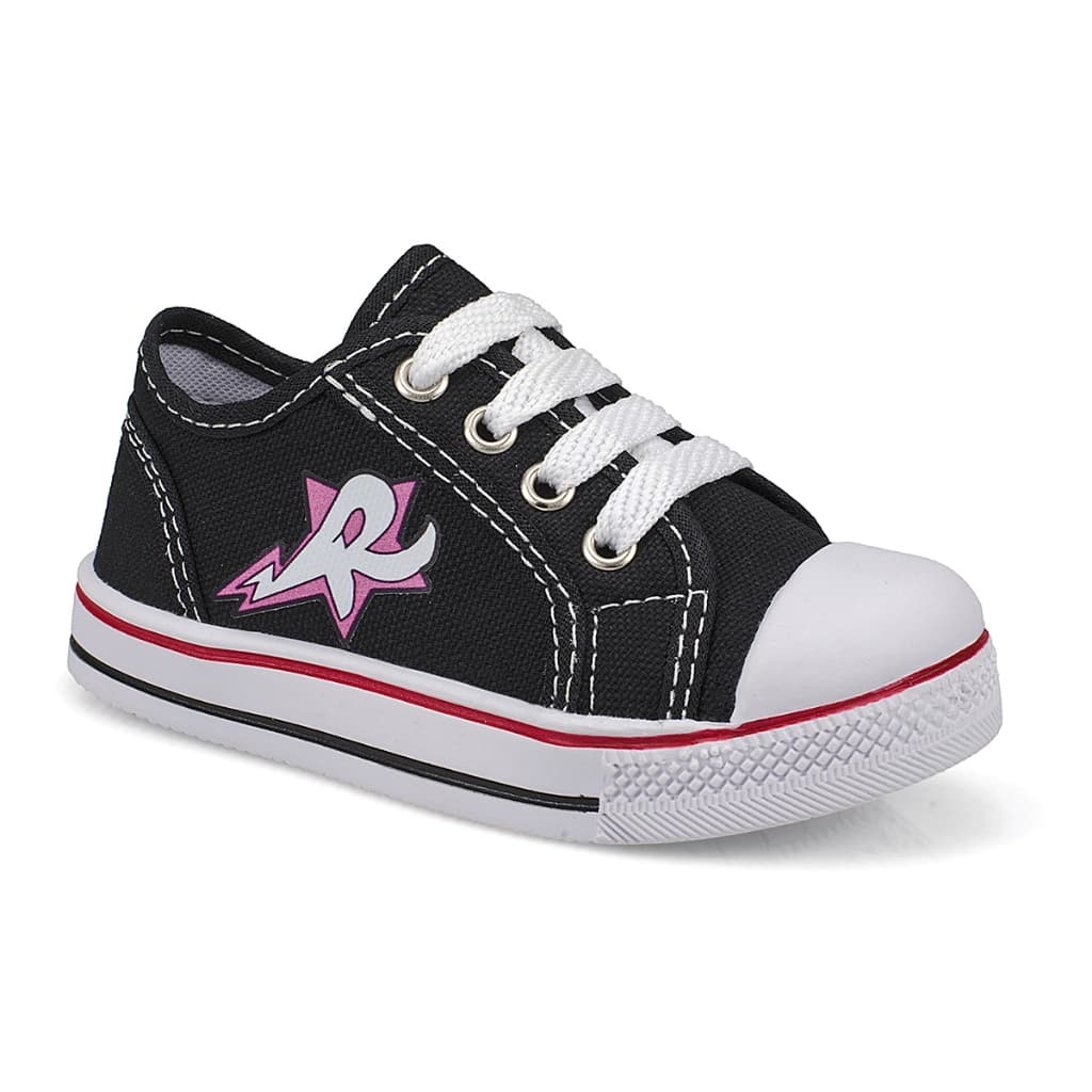 Tenis cordão Infantil Feminino Preto  *ENVIO IMEDIATO*