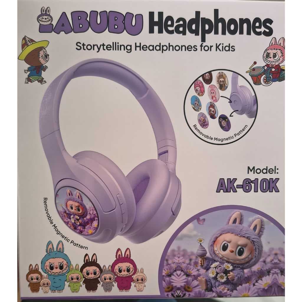 Fone De Ouvido Infantil Labubu Sem Fio Bluetooth