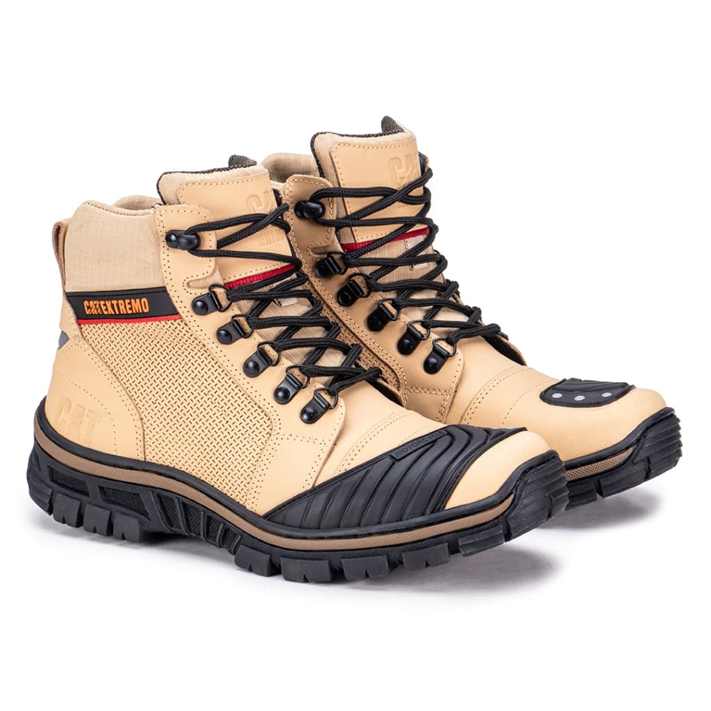 Bota Coturno Masculino Inverno Motociclista Feita De Couro Premium Robusta Resistente Casual Confiavel Elegante Estilosa