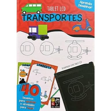 Aprenda a Desenhar Transportes com Tablet LCD Infantil
