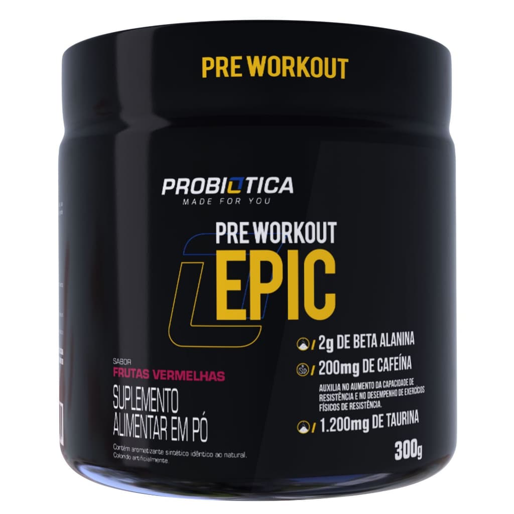 Epic Pré Treino 300g Probiotica