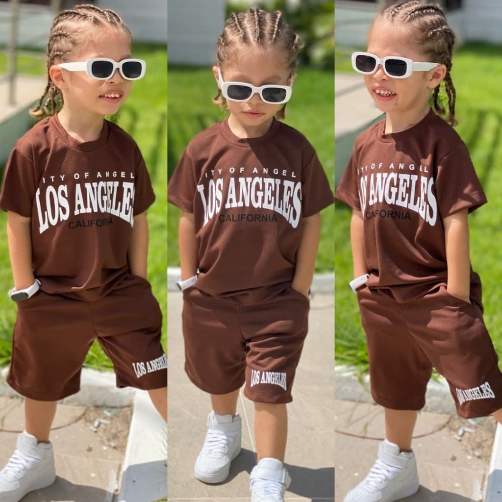Conjunto Infantil Masculino Fim de Ano - Blusa + Bermuda Dry-Fit