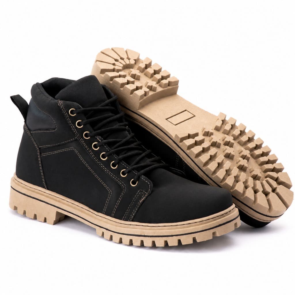COTURNO MASCULINO BOTA LENHADOR COURO VEGANO CASUAL LEVE MACIA DE AMARRAR ARIZONA
