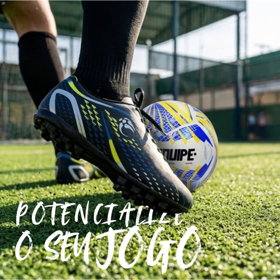 Chuteira Society Masculino Solado Emborrachado 38 ao 43 Profissional Equipe Envio Imediato