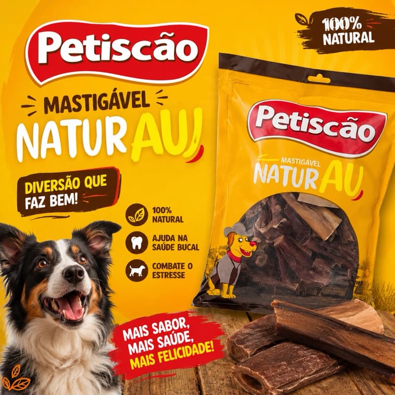 Petiscão Pet Mix Pontas Naturais 250g Petisco Para Cães pet