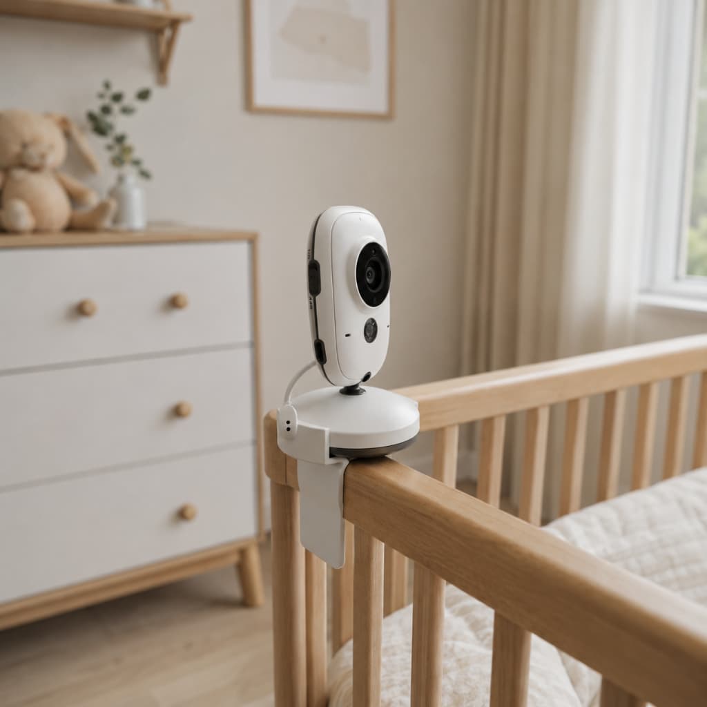 Suporte para Prender Babá Eletrônica Baby Monitor Vb603 Encaixe Grade Berço