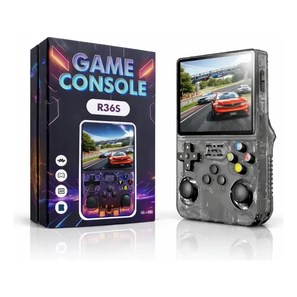 Console Portátil R36S Retro Video Game De Bolso 64gb Milhares Jogos Mini Games