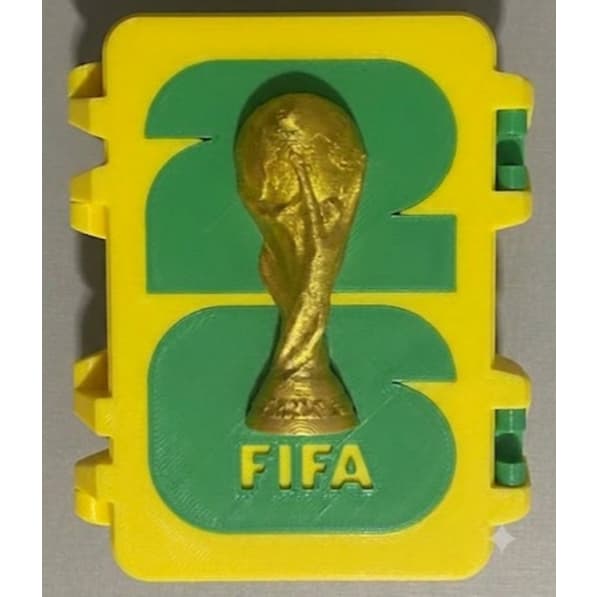 Estojo Porta Figurinhas | Caixa Organizadora Copa do Mundo 2026 | Case | Trocas | Coleção Album da Copa
