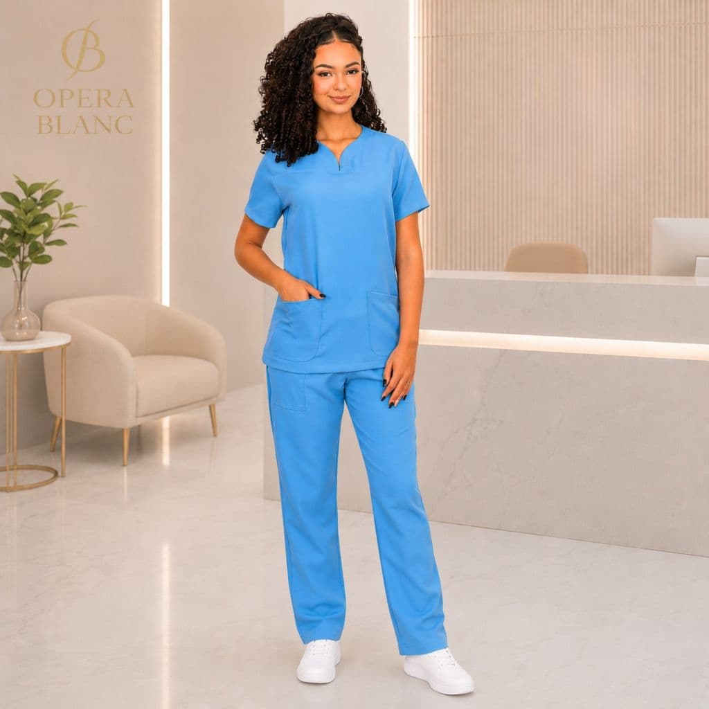 Pijama Cirúrgico Feminino Scrub Conjunto Hospitalar Tecido com Elastano muita Qualidade e Conforto