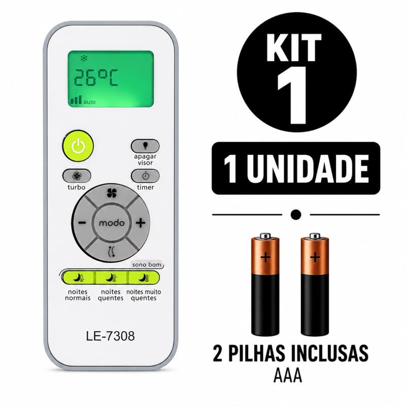 Controle Remoto Ar Condicionado Split Consul Facilite