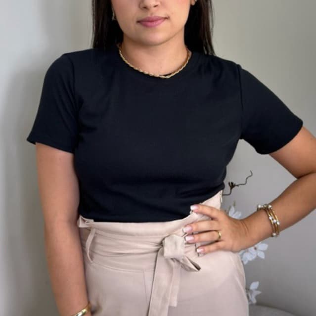 Blusa Talita tecido canelado