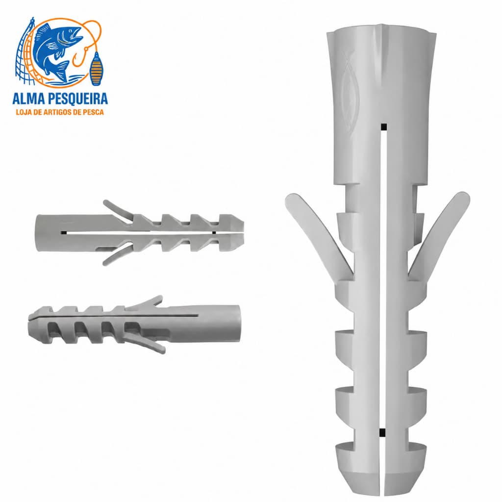 Bucha de Nylon 8mm e 10/50mm – Alta Fixação e Resistência - Profissional