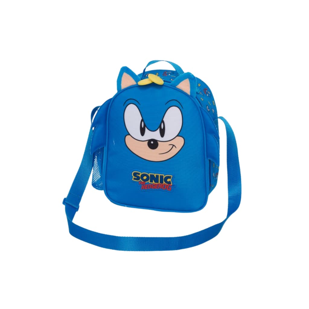 Lancheira Térmica Infantil Transversal Menino Tiny Azul - Sonic