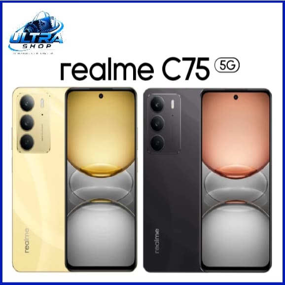 Celular Smartphone Realme C75 5G 256GB de Armazenamento 8GB de RAM Bateria 5828mAh Dual SIM NFC IP69