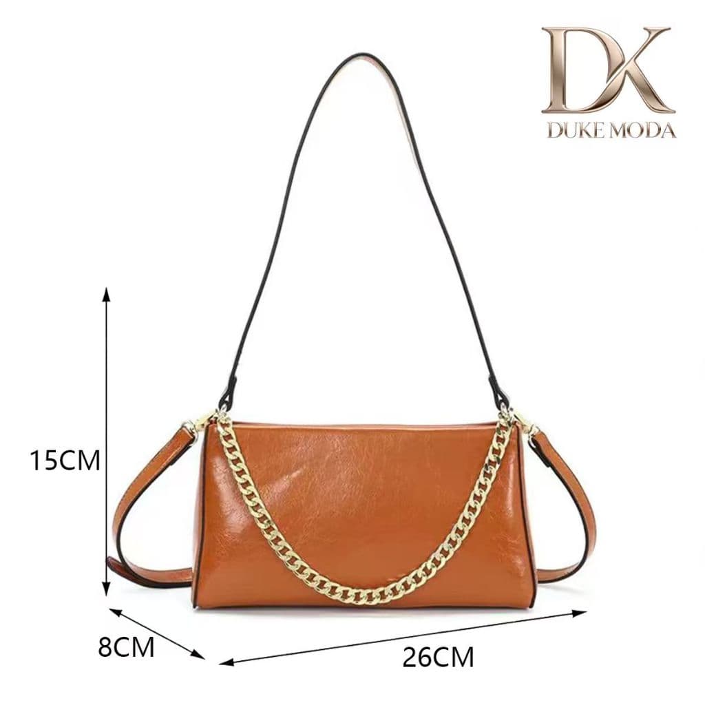 DUKE Bolsa Transversal Feminina- Design Moderno com Corrente Metálica,Ideal para Festas, Casamentos e Dia a Dia JK001