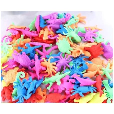 Bolinhas de gel e bichinhos em gel que crescem na água cores，kit 24 pcotinhos/WJ15