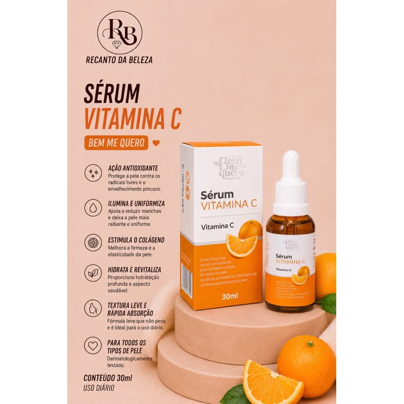 Sérum Vitamina C Facial Bem Me Quero