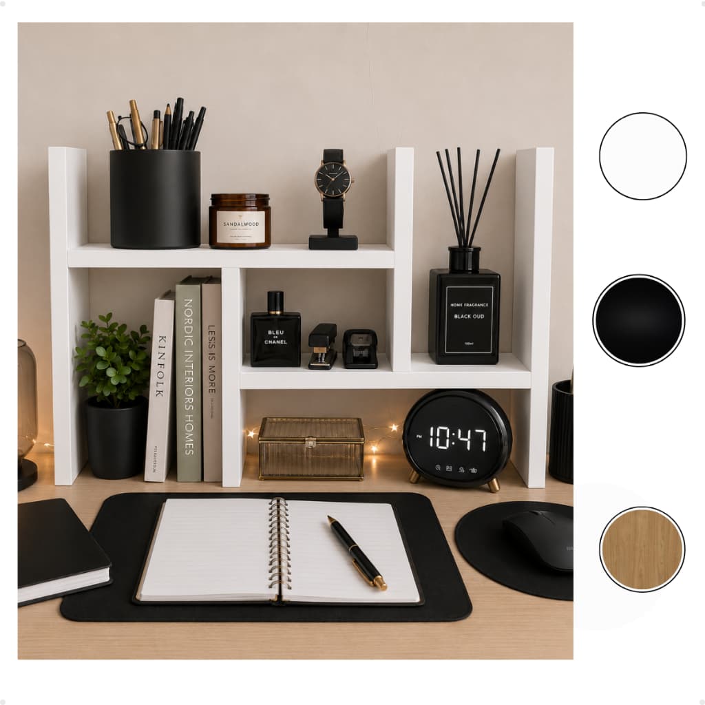 Nicho Organizador Ajustável De Mesa Decoração Livros Quarto Escritório