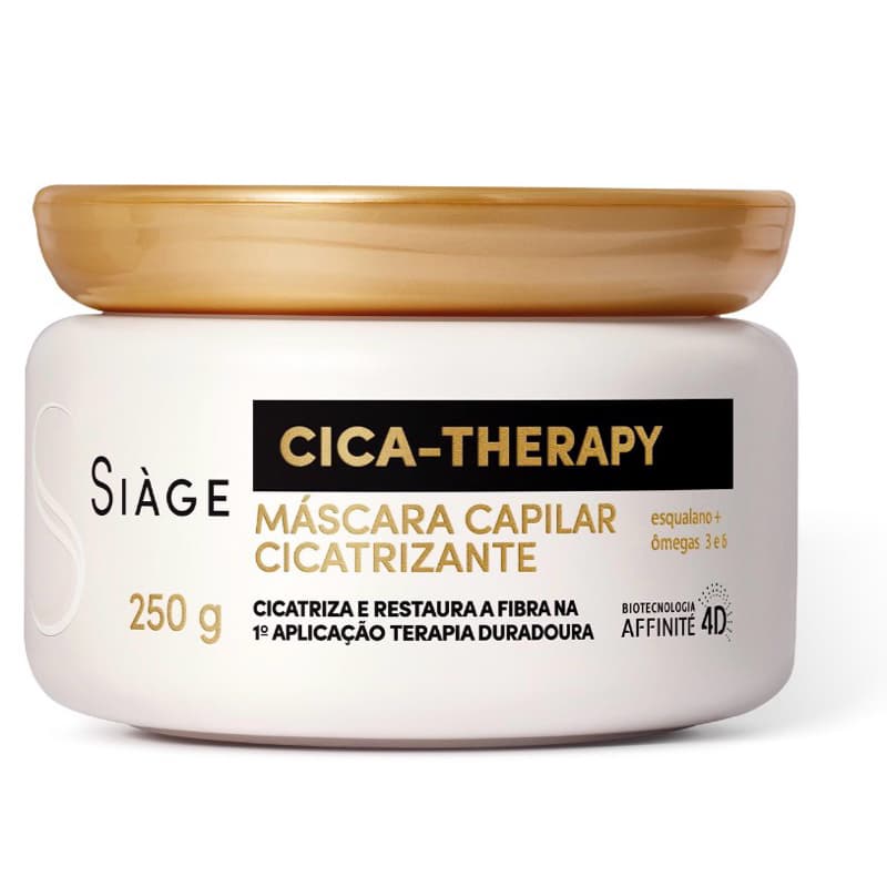 Mascara e Refil Máscara Capilar Siàge Cica Therapy Eudora 250g - Cicatrização Imediata e Proteção Capilar