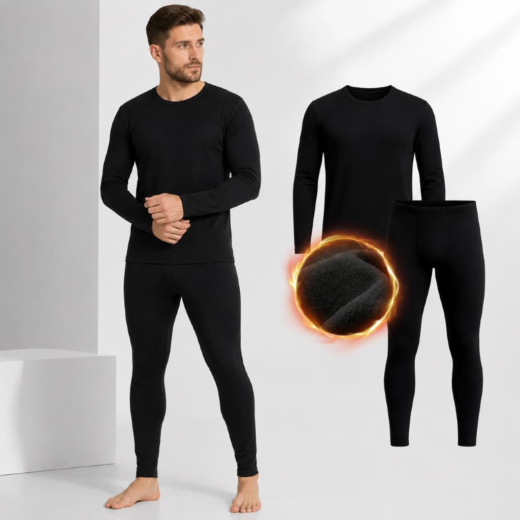 Conjunto de Frio Segunda Pele Térmica Flanelado Preto Masculino Unissex Plus Size Motoboy