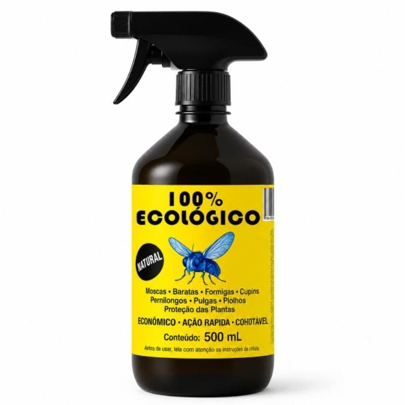 Inseticida Zero Insetos 500ml com gatilho Spray | Pronto Uso | Elimina Baratas, Formigas, Mosquitos e outros insetos