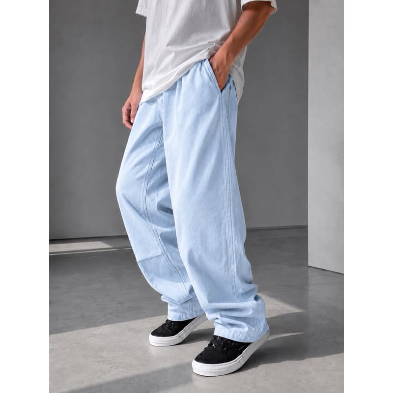 calça BALÃO Dazzling streetwear jeans pesado masculino tendência balão jeans calça masculina