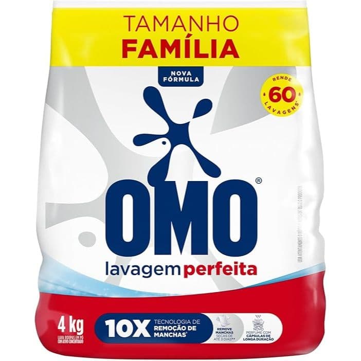 Sabão em Pó OMO Lavagem Perfeita 4 kg