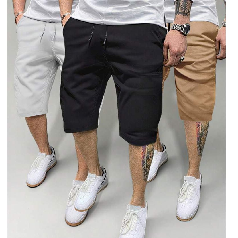 Bermuda Sarja Colorida Premium Masculina Casual Streetwear Moda Verão Confortável Tecido Resistente Alta Qualidade