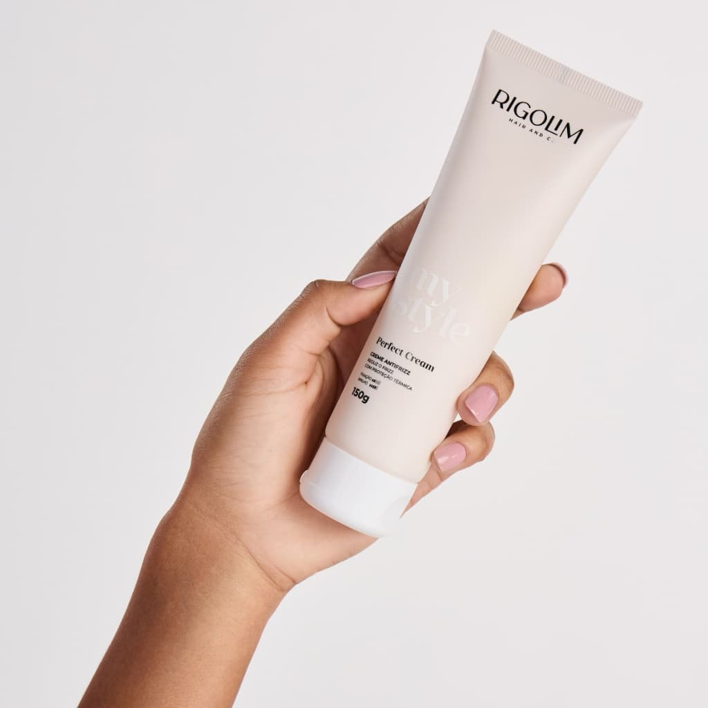 Rigolim Antifrizz Perfect Cream Modelador Proteção Térmica Modela cabelos lisos ou cacheados