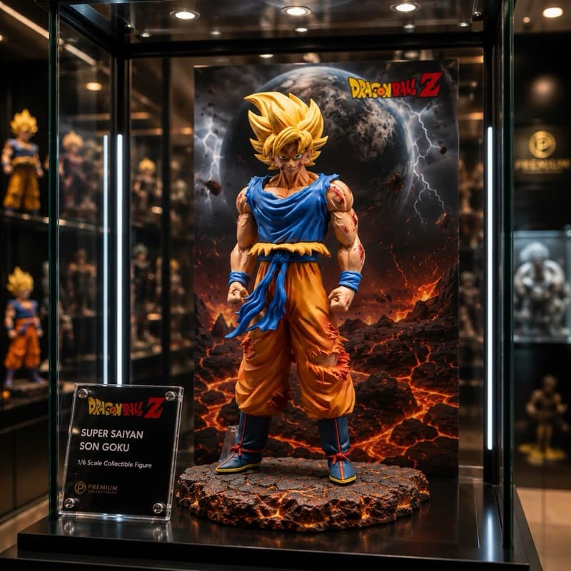 Action Figure Goku Super Sayajin 26Cm Roupa Rasgada Saga Freeza Dragon Ball Z