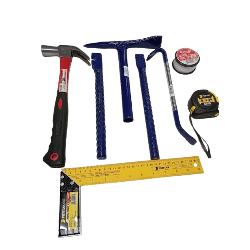 Kit Ferramentas Pra Pedreiro Contrução Obras