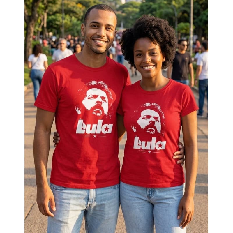 Camiseta PT Face Rosto Lula