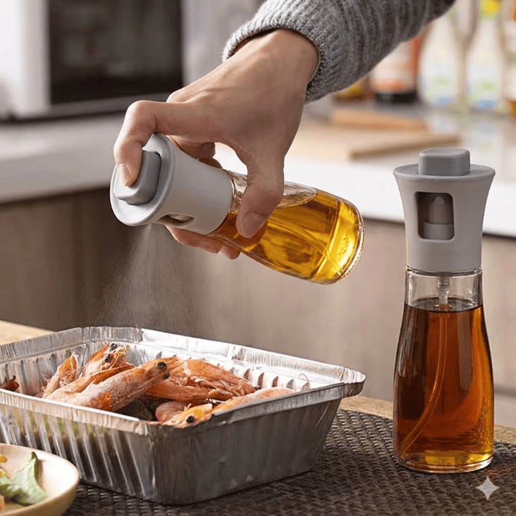 [170ML]Garrafa Spray De Azeite Dispenser Dosador Óleo Névoa Fina Controle De Dieta Saudável