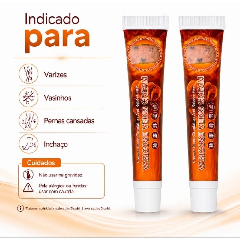 ORIGINAL- Pomada Tratamento de Varizes Veias Vasinhos