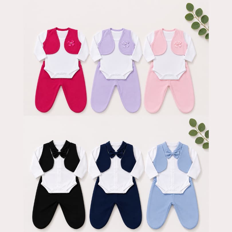 Conjunto RN Pagão da Petit - 100% Algodão peças para meninos e meninas - Recém-Nascido / Reborn