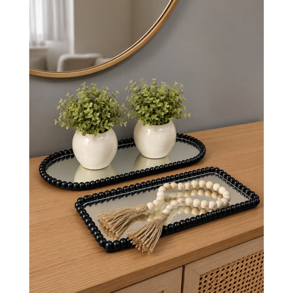 Bandeja Espelhada Luxo Banheiro Lavabo Bandeja Decorativa Multiuso